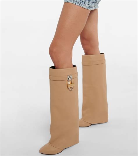 bottes givenchy beige